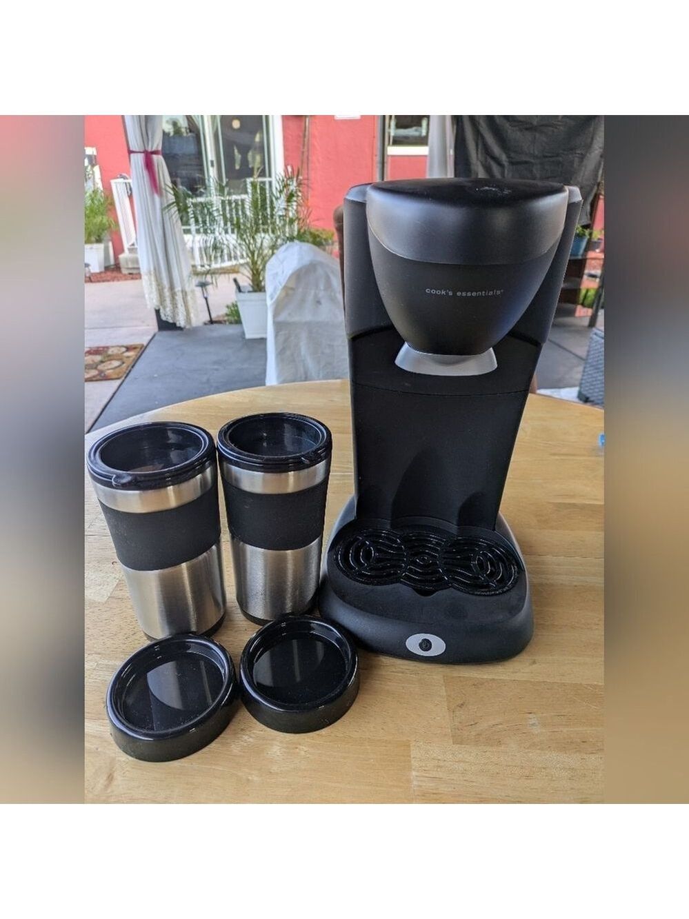 Cook's Essentials Single Serve Coffee Maker Black